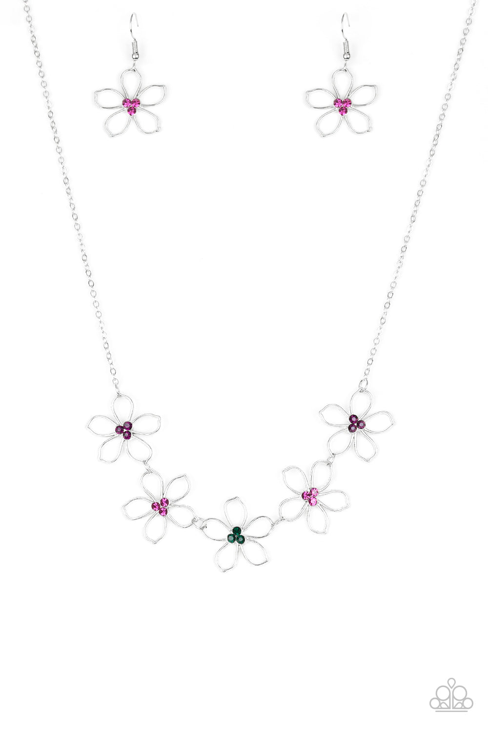 Hoppin Hibiscus - multi - Paparazzi necklace