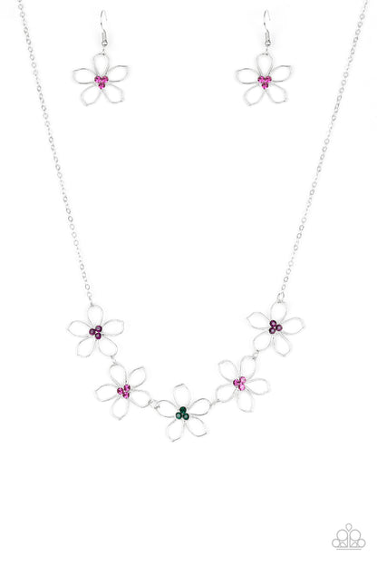 Hoppin Hibiscus - multi - Paparazzi necklace