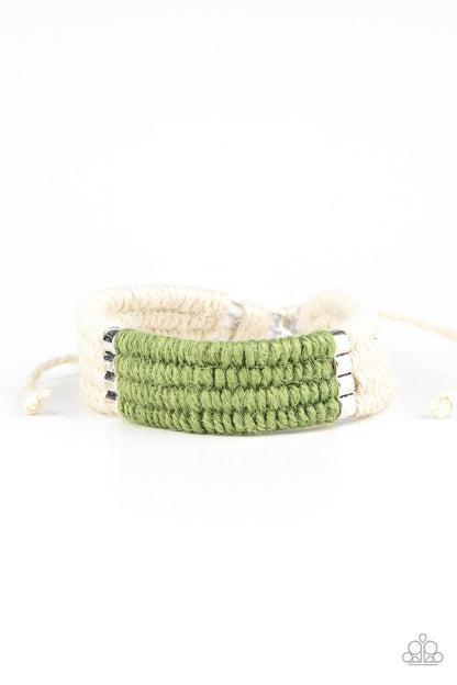 Hot Cross BUNGEE - green - Paparazzi bracelet