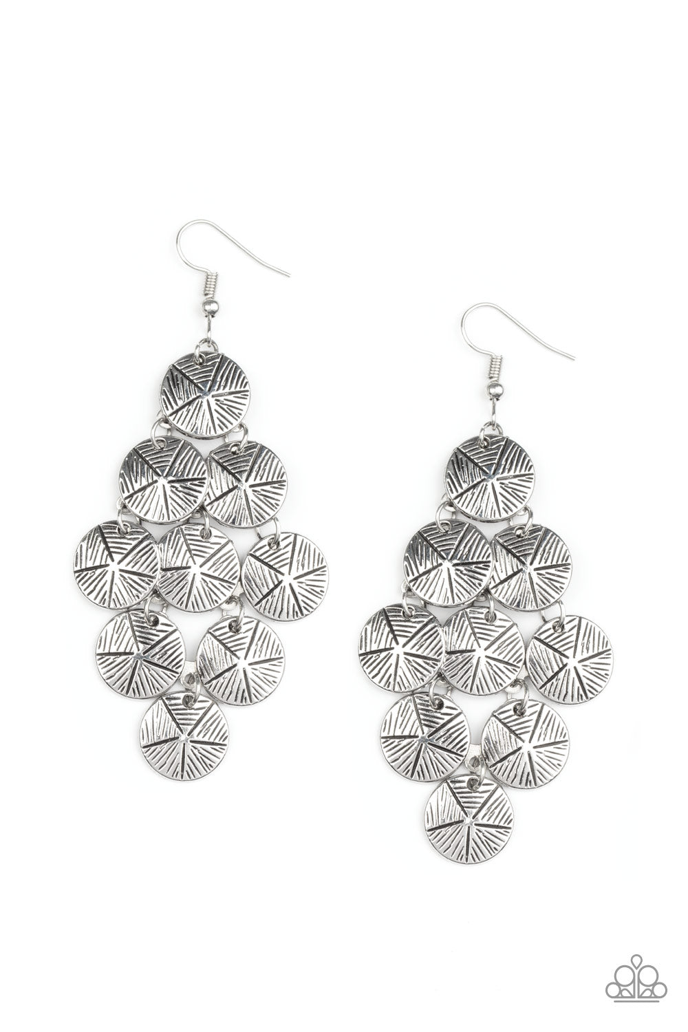 How CHIME Flies - silver - Paparazzi earrings