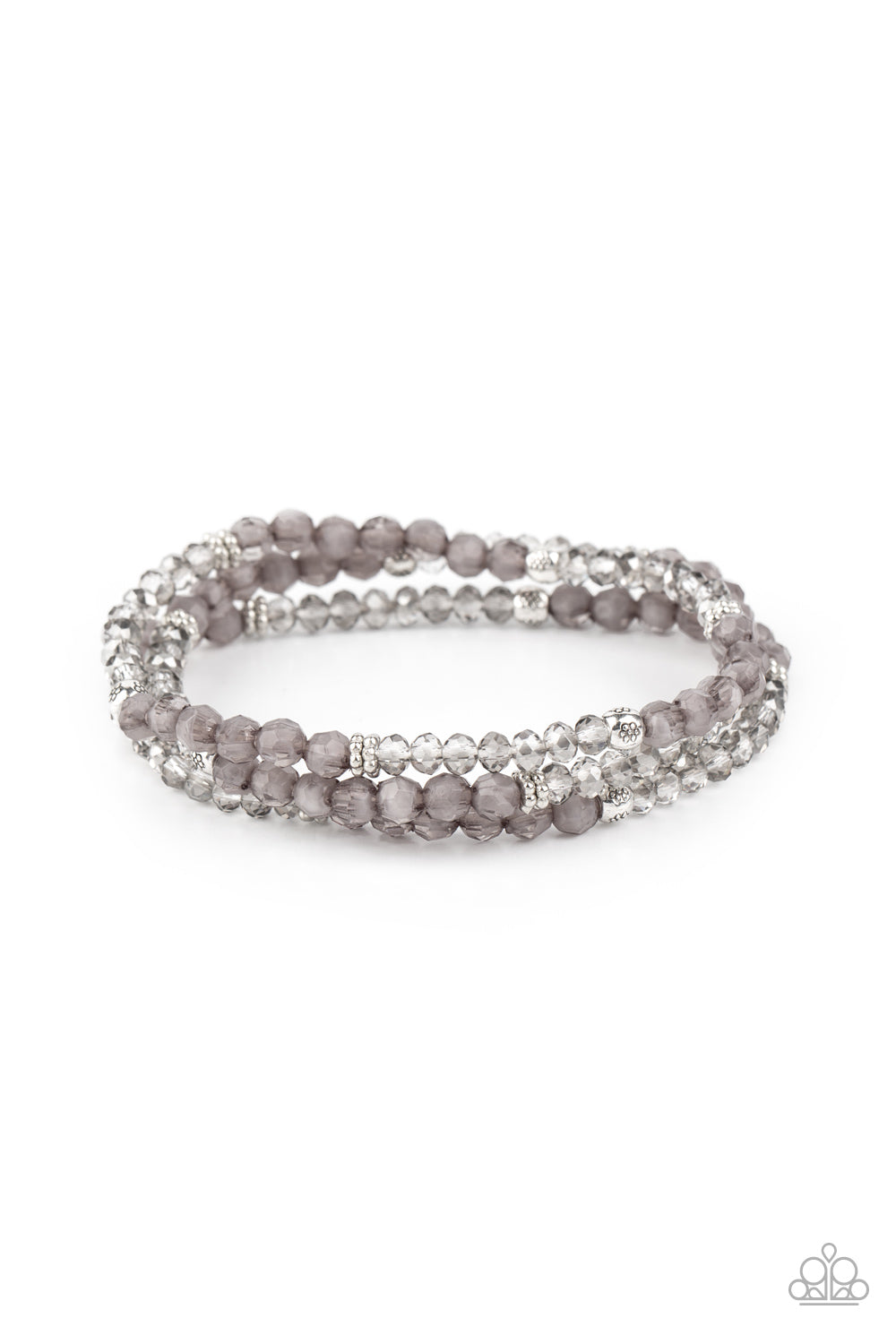 How Does Your Garden GLOW - silver - Paparazzi bracelet