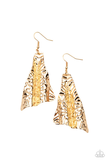 How FLARE You! - gold - Paparazzi earrings
