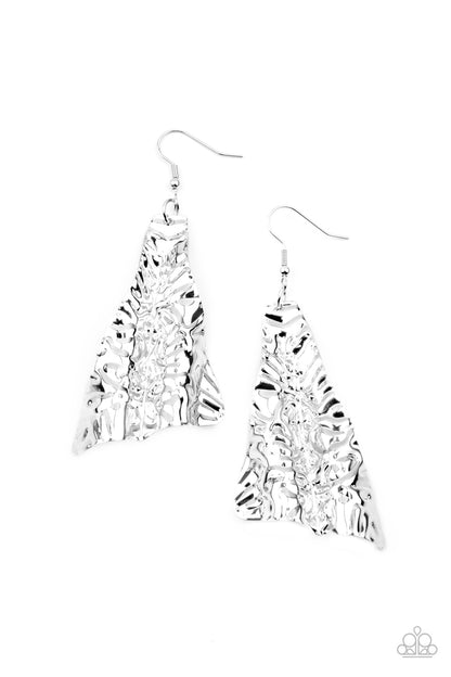 How FLARE You! - silver - Paparazzi earrings