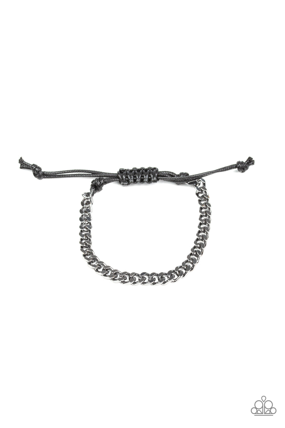 Hurrah - black - Paparazi MENS bracelet