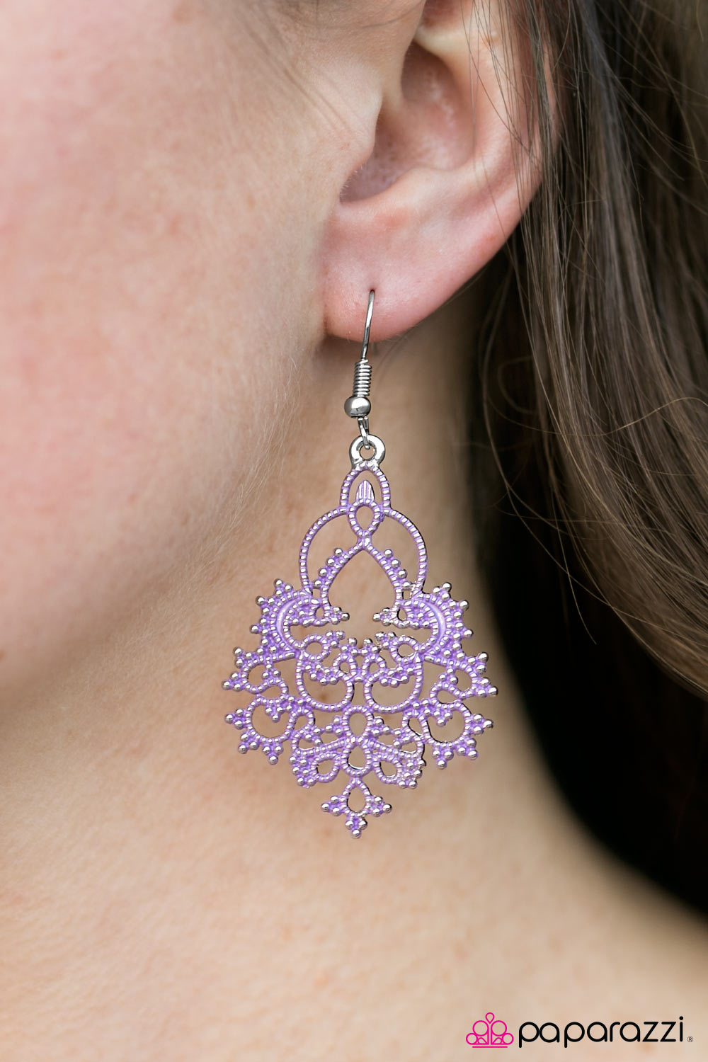 Hyacinth Haven - Purple - Paparazzi earrings