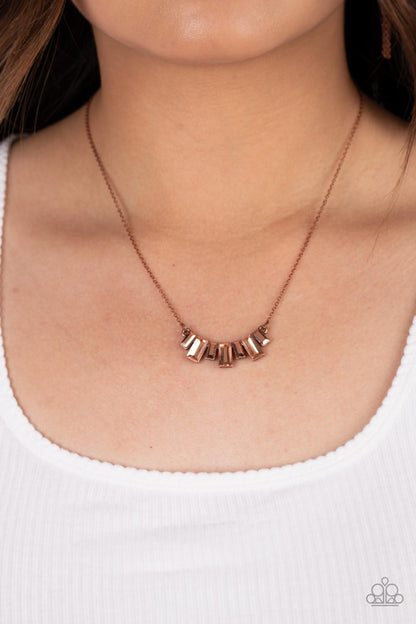 Hype Girl Glamour - copper - Paparazzi necklace