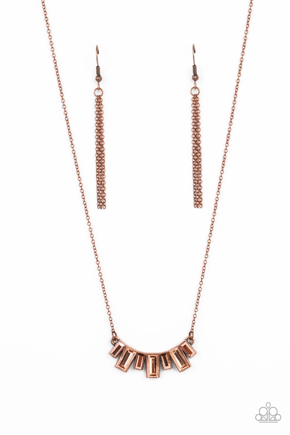 Hype Girl Glamour - copper - Paparazzi necklace