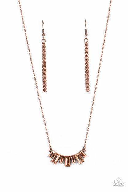 Hype Girl Glamour - copper - Paparazzi necklace