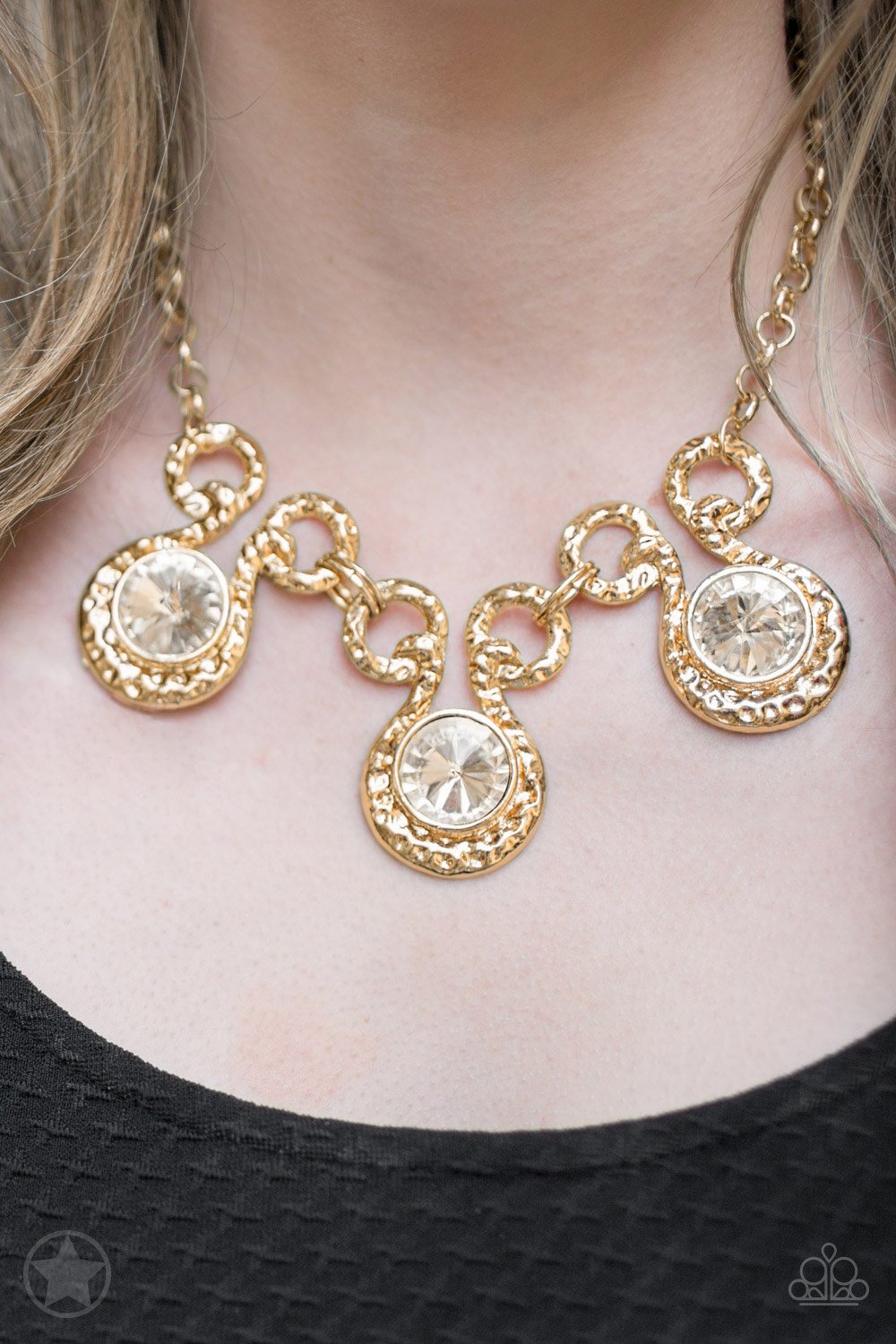 Hypnotized-gold-Paparazzi necklace