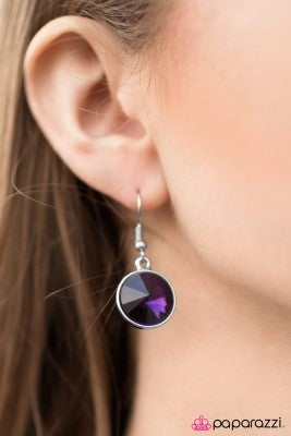 I Want To Be A Millionaire - Purple - Paparazzi earrings