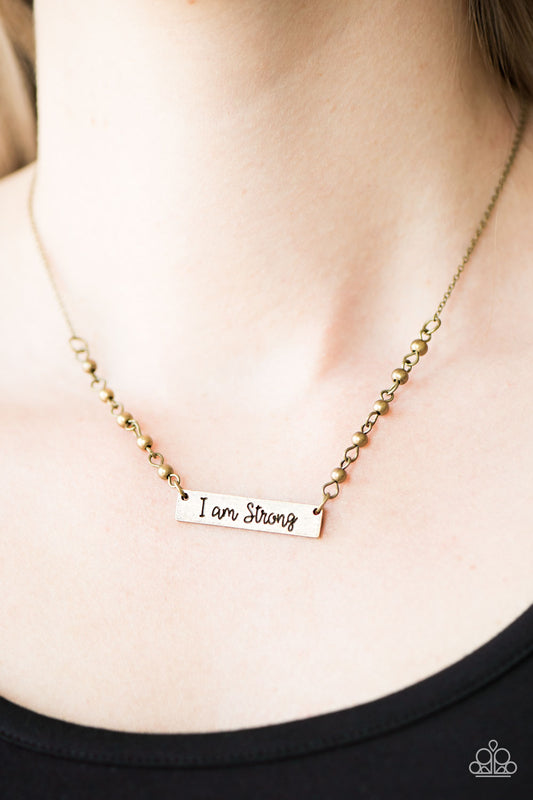 I am Strong - Paparazzi necklace