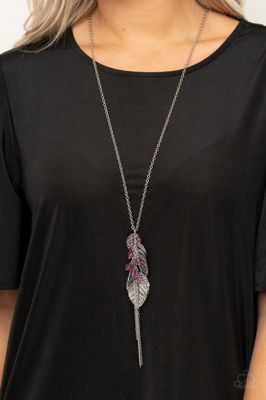 I Be-LEAF - purple - Paparazzi necklace