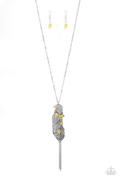 I Be-LEAF - yellow - Paparazzi necklace