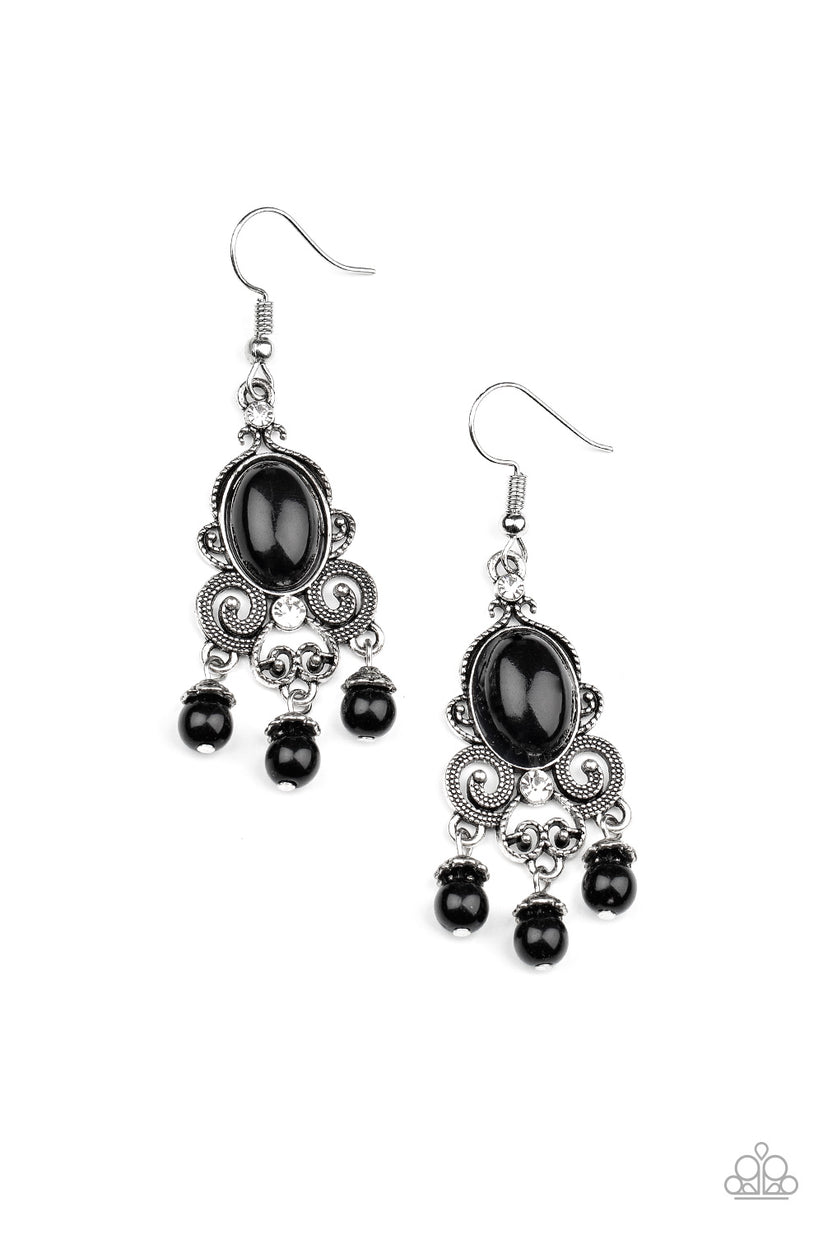 I Better Get GLOWING - black - Paparazzi earrings – JewelryBlingThing
