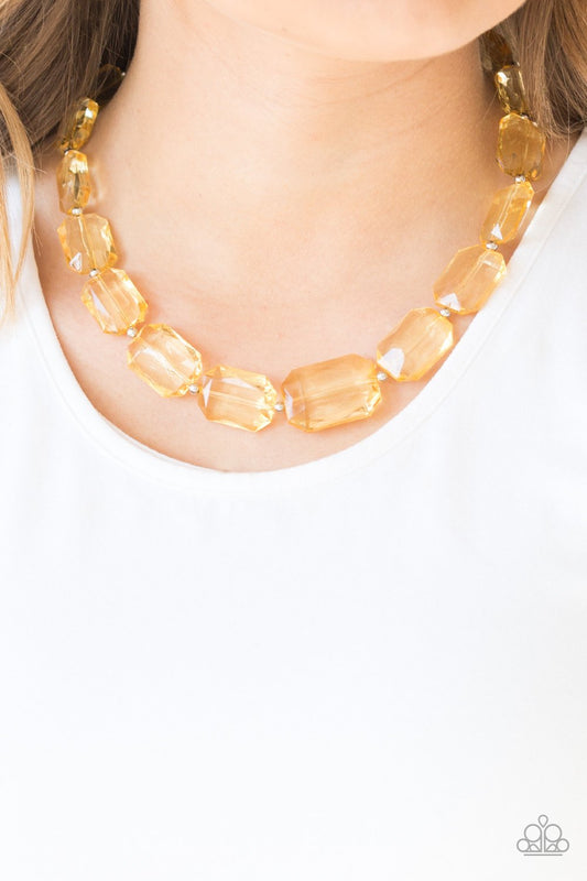 ICE-versa-yellow-Paparazzi necklace