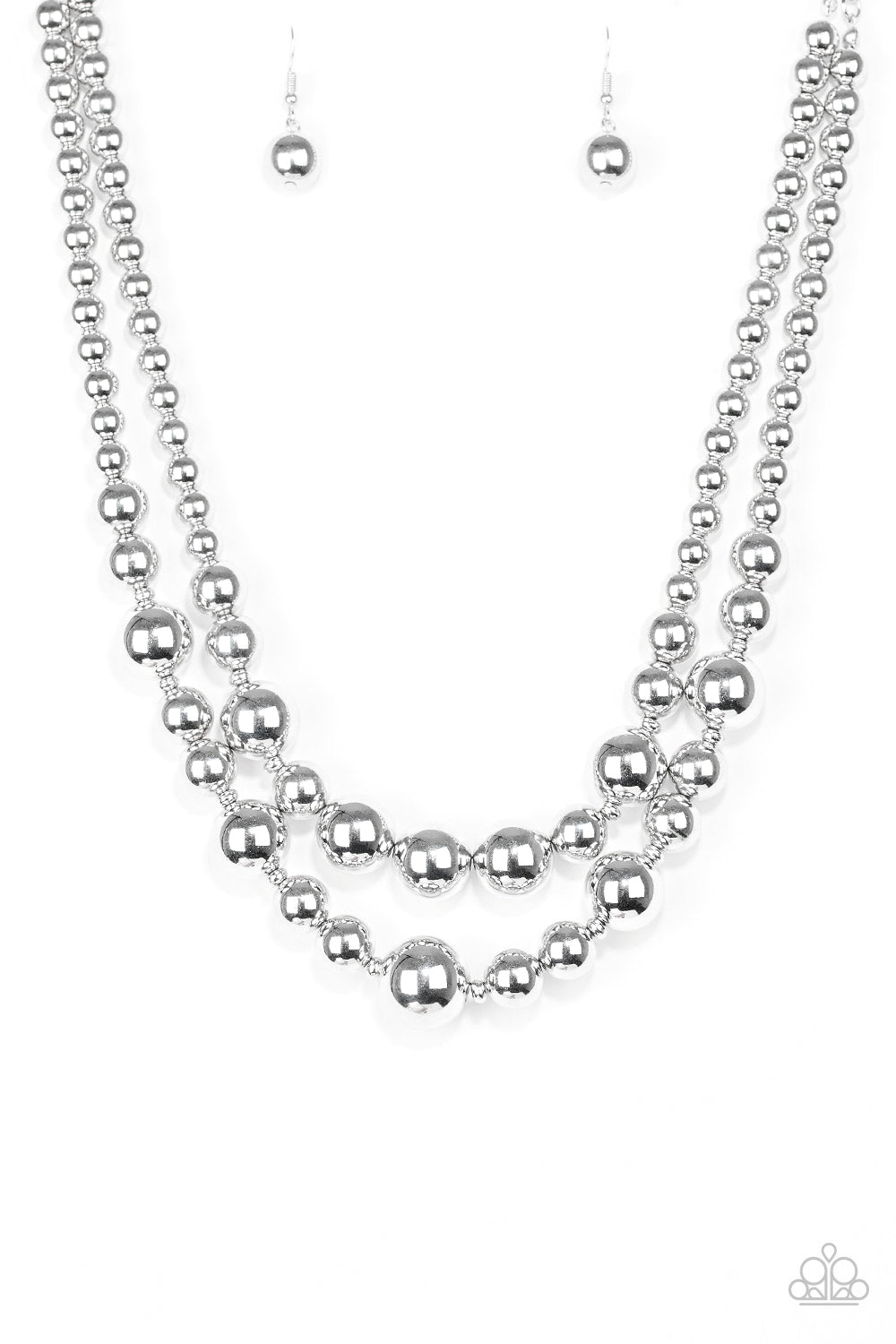 I Double Dare You - silver - Paparazzi necklace
