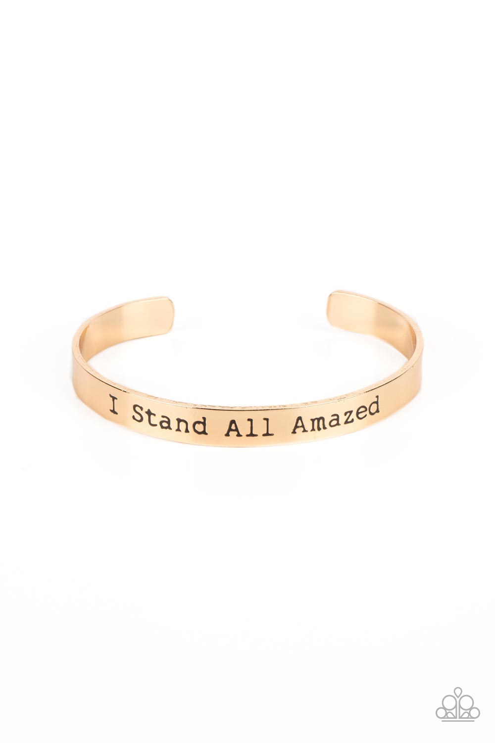 I Stand All Amazed - gold - Paparazzi bracelet