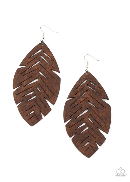I Want To Fly - brown - Paparazzi earrings