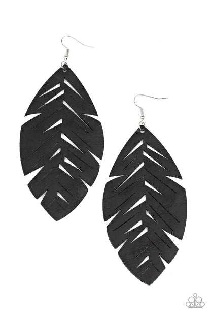I Want to Fly - black - Paparazzi earrings