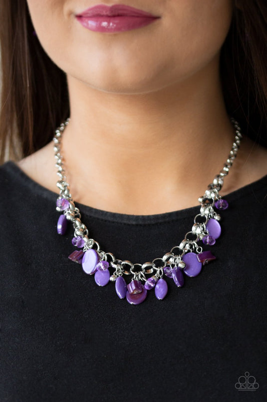 I Want to SEA the World-purple-Paparazzi necklace
