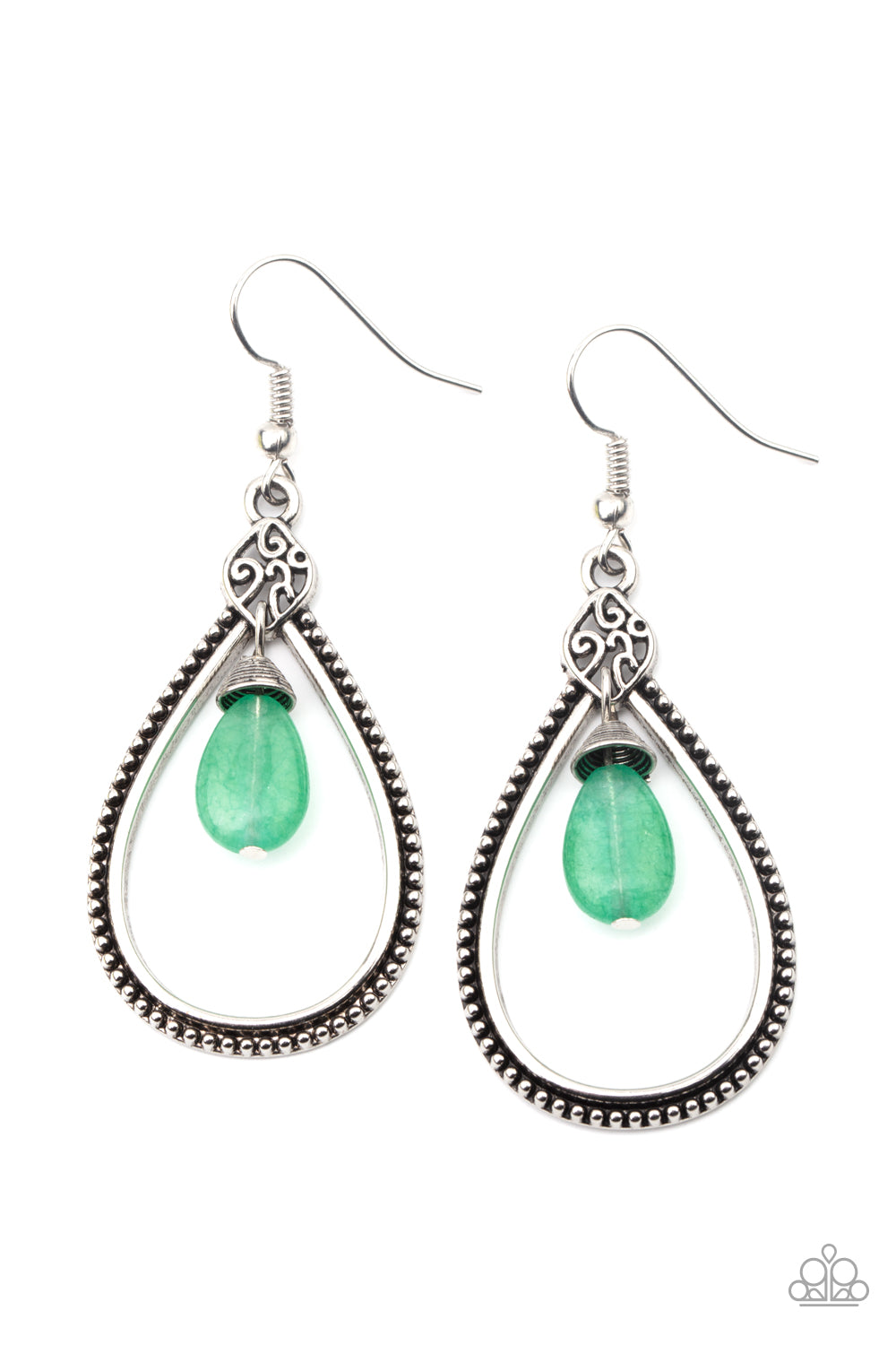I'll Believe It ZEN I See It - green - Paparazzi earrings