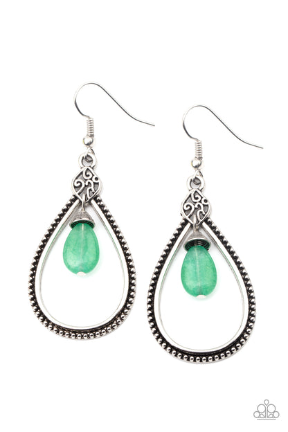 I'll Believe It ZEN I See It - green - Paparazzi earrings