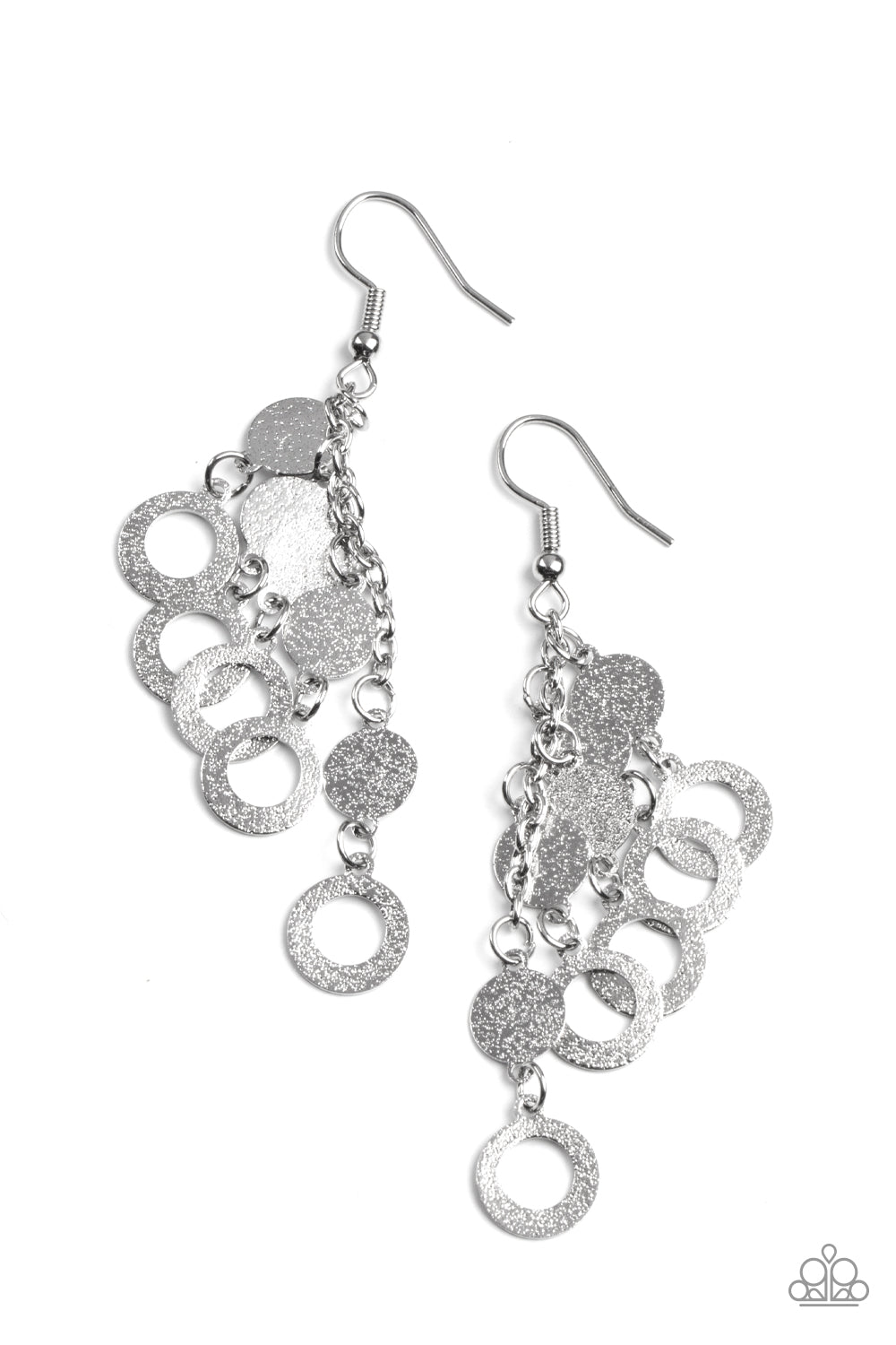 I'm Always BRIGHT - silver - Paparazzi earrings