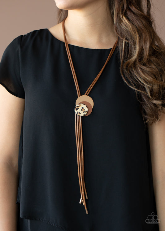 I'm FELINE Good - brown - Paparazzi necklace