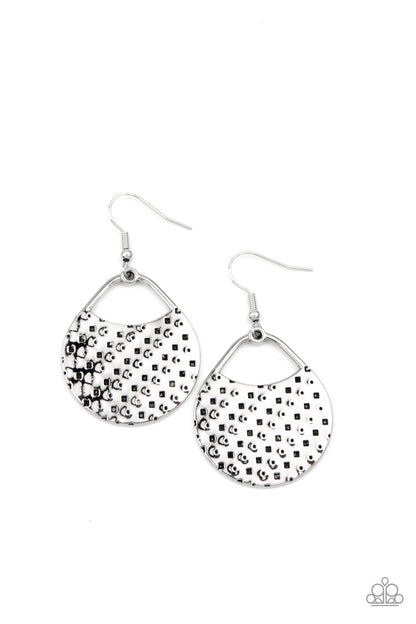 I'm Sensing A Pattern Here - silver - Paparazzi earrings