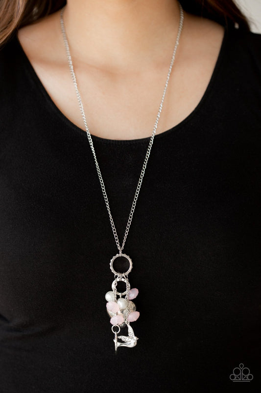 I Will Fly-pink-Paparazzi necklace