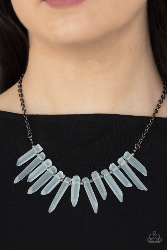 Ice Age Intensity - black - Paparazzi necklace