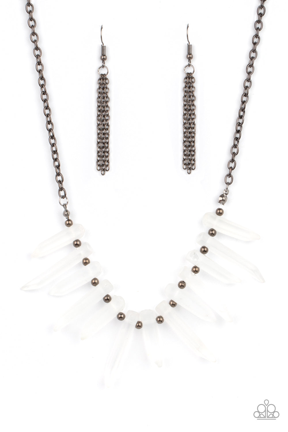 Ice Age Intensity - black - Paparazzi necklace