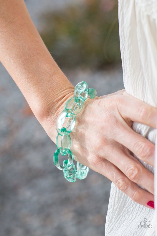 Ice Ice Baby - green - Paparazzi bracelet