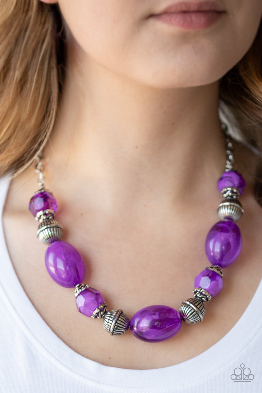 Ice Melt-purple-Paparazzi necklace