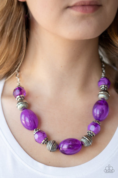 Ice Melt-purple-Paparazzi necklace