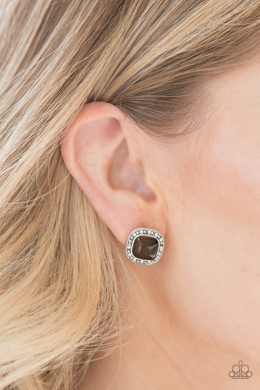 Ice Palace - brown - Paparazzi earrings