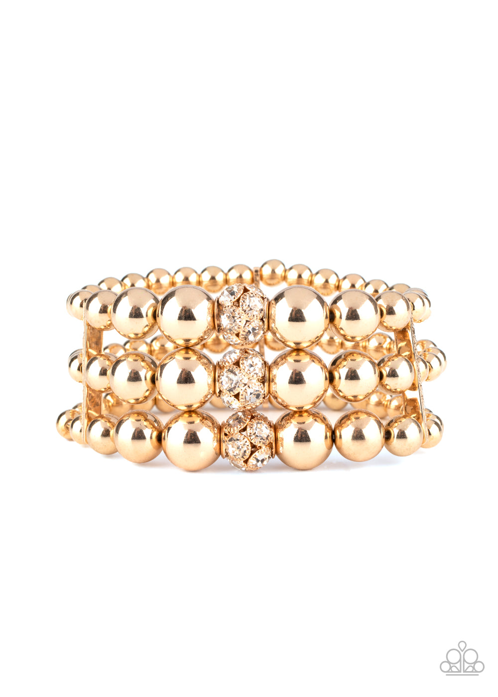 Icing On The Top - gold - Paparazzi bracelet