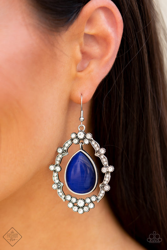 Icy Eden - blue - Paparazzi earrings