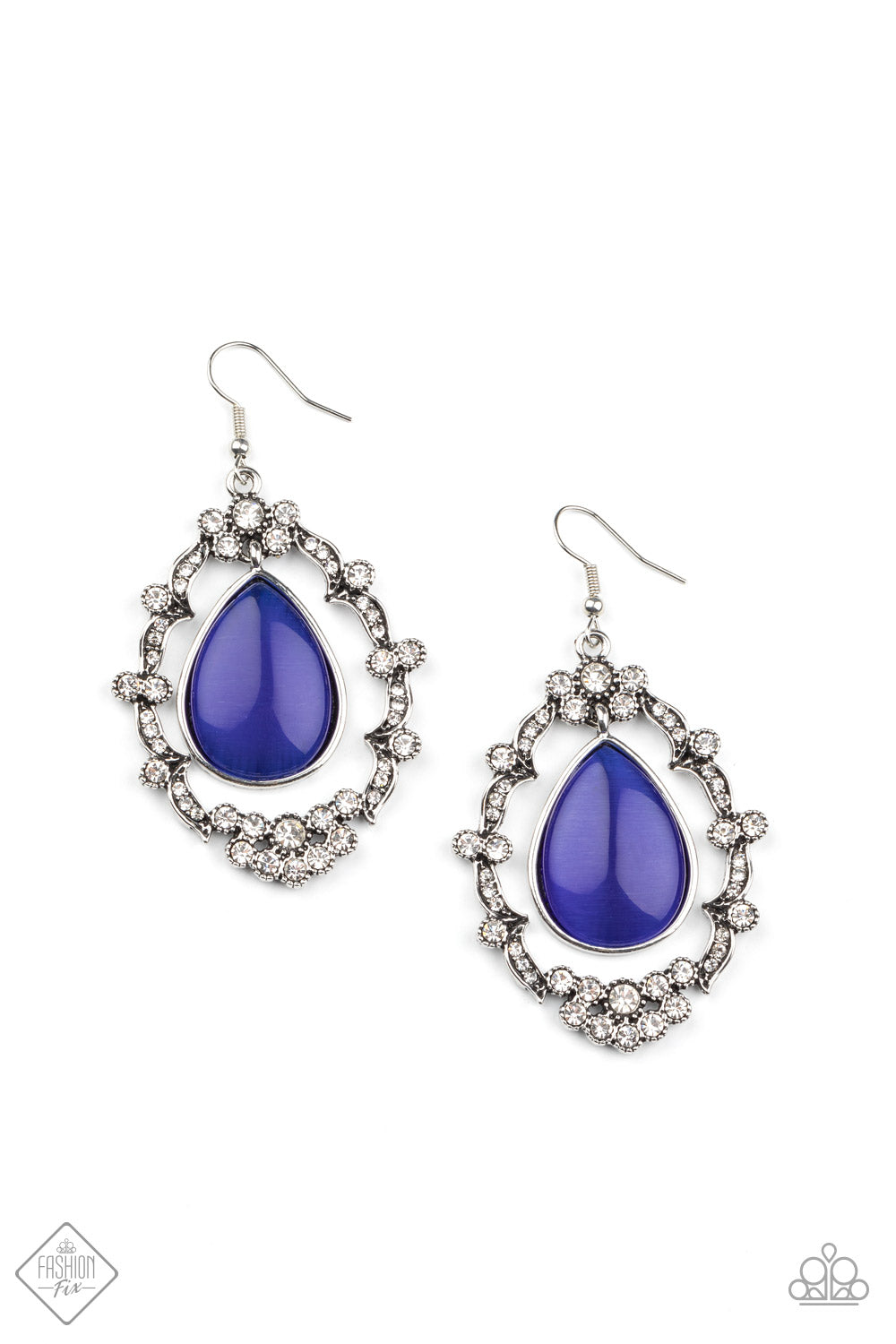 Icy Eden - blue - Paparazzi earrings