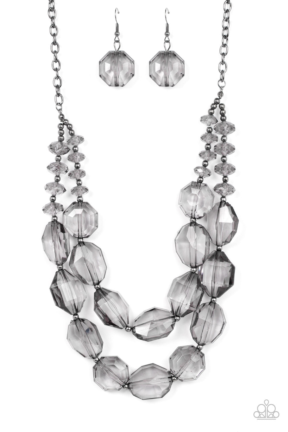 Icy Illumination - black - Paparazzi necklace