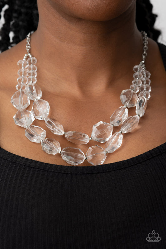 Icy Illumination - white - Paparazzi necklace