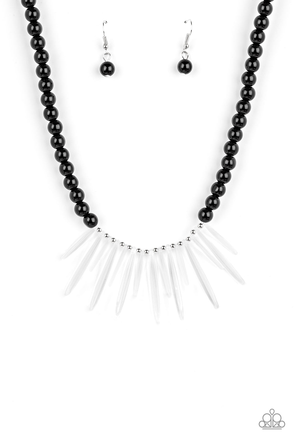 Icy Intimidation - black - Paparazzi necklace