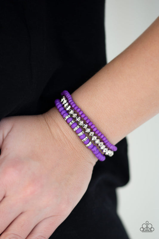 Ideal Idol - purple - Paparazzi bracelet