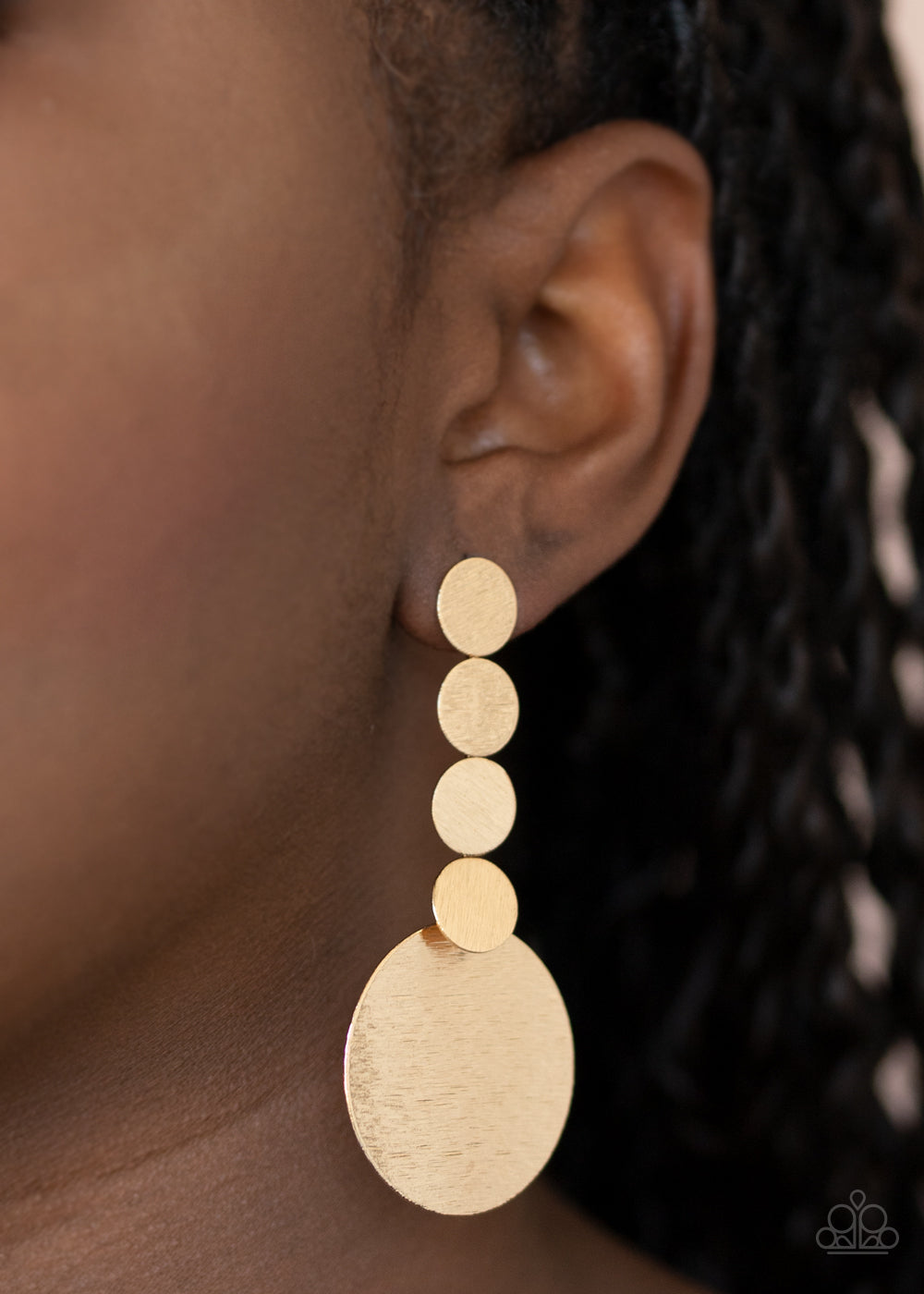Idolized Illumination - gold - Paparazzi earrings