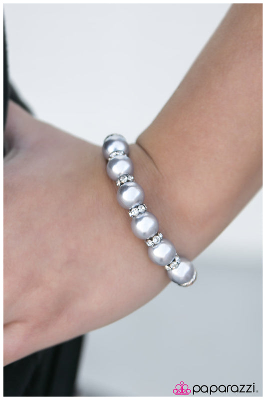 If I were a Rich Girl - silver - Paparazzi bracelet