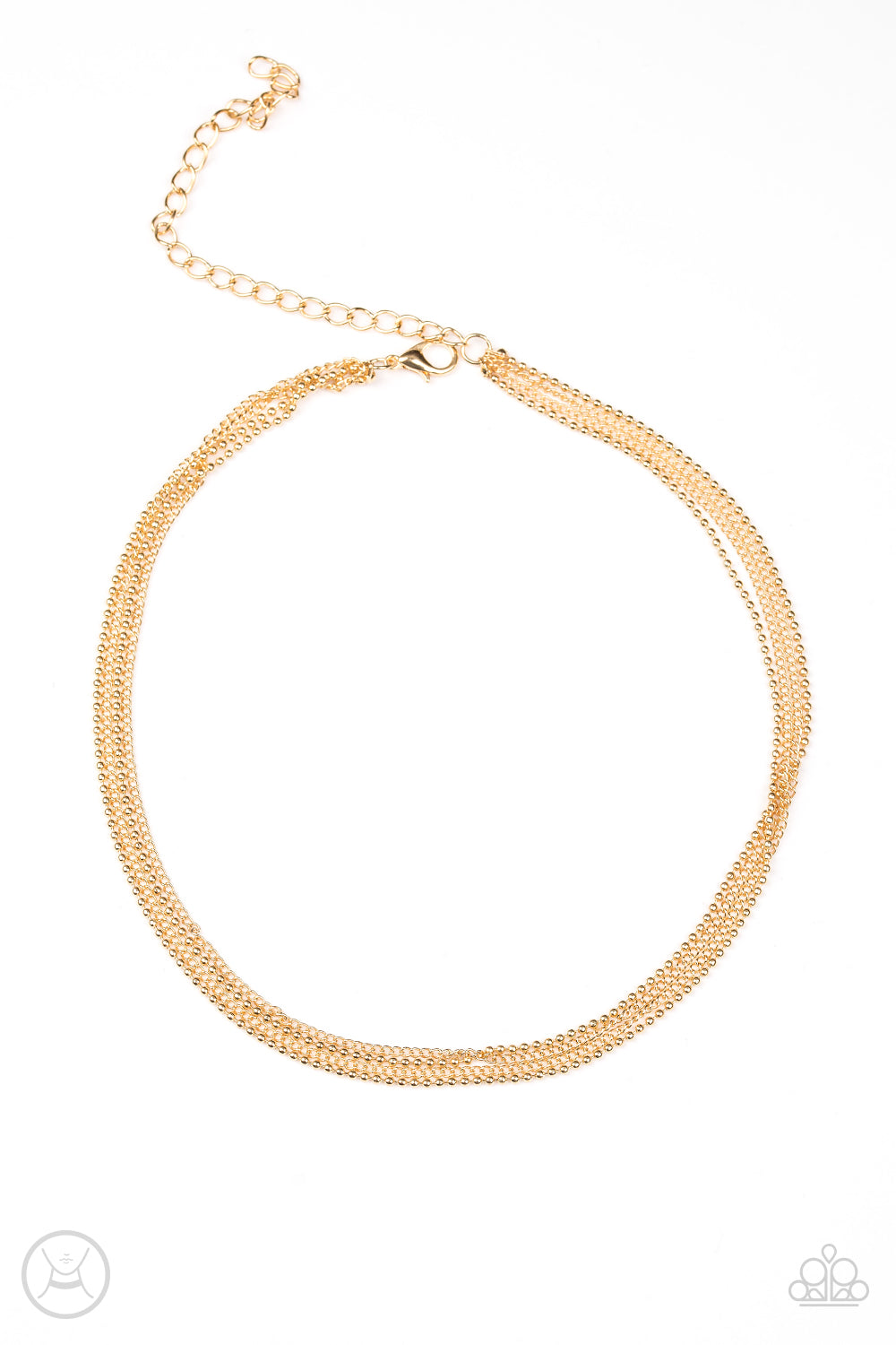 If You Dare - gold - Paparazzi necklace