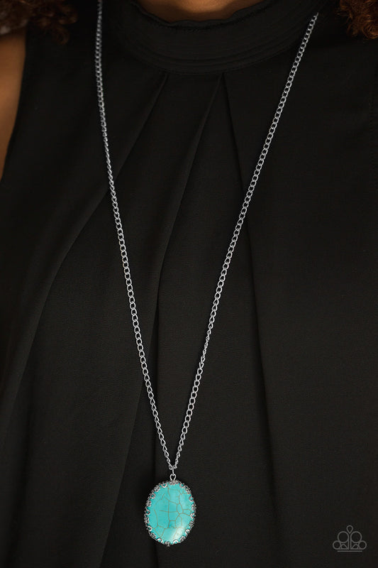 Ill Never Desert You - blue - Paparazzi necklace