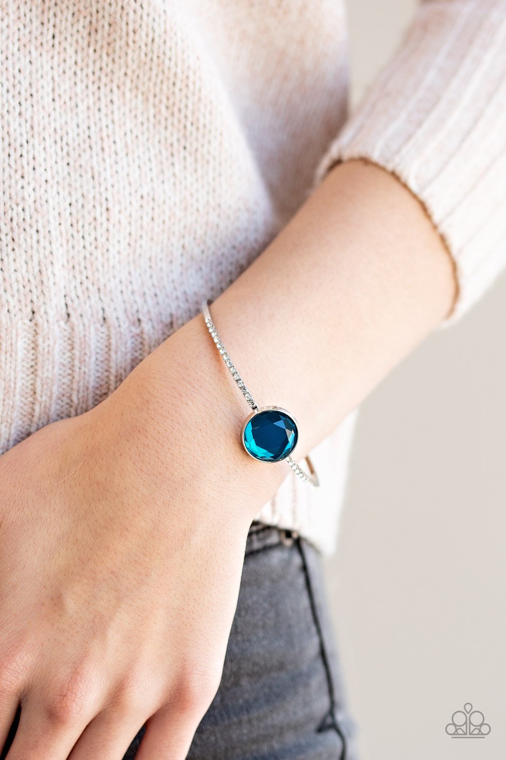 Illumination Station-blue-Paparazzi bracelet