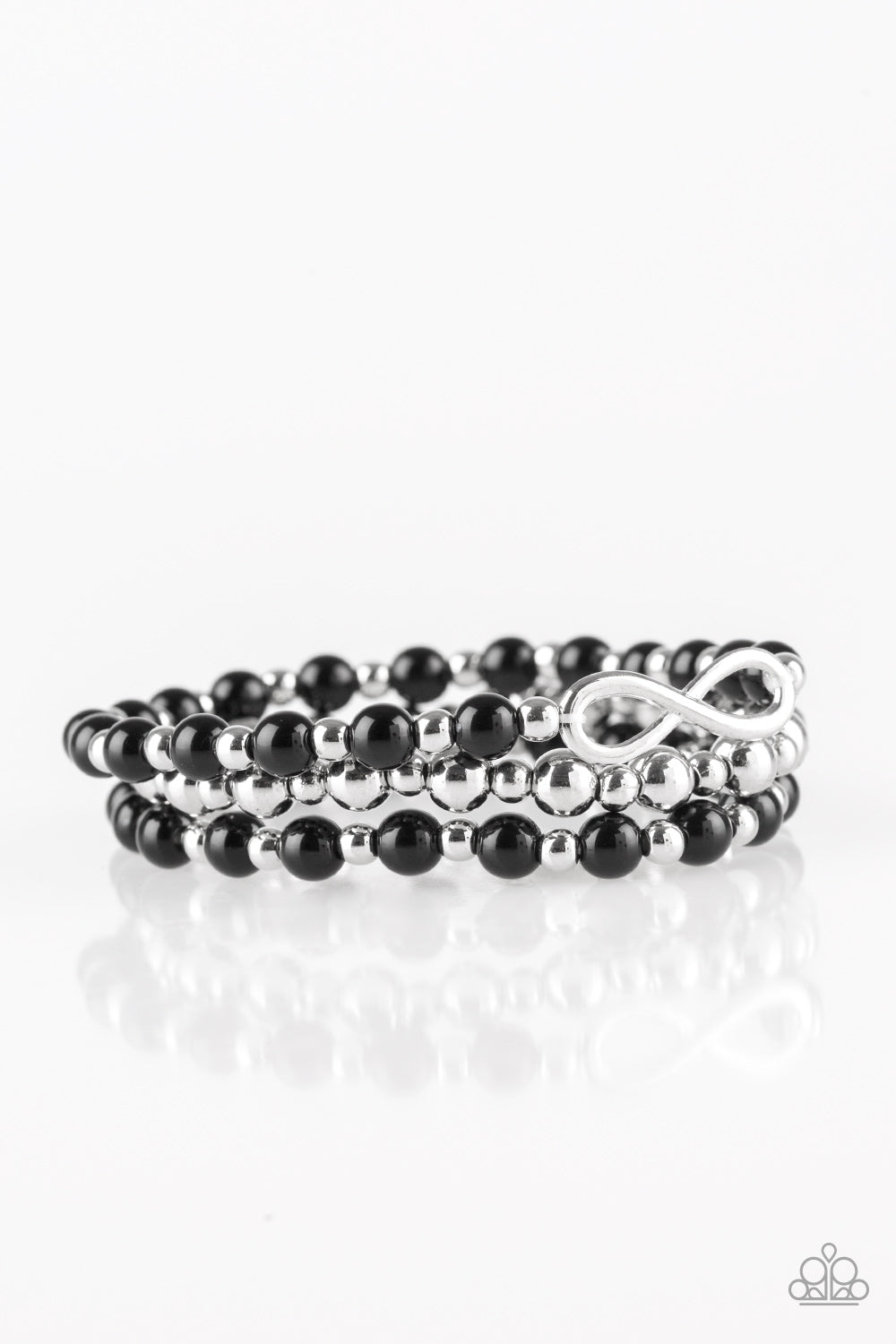 Immeasurable Infinite - black - Paparazzi bracelet