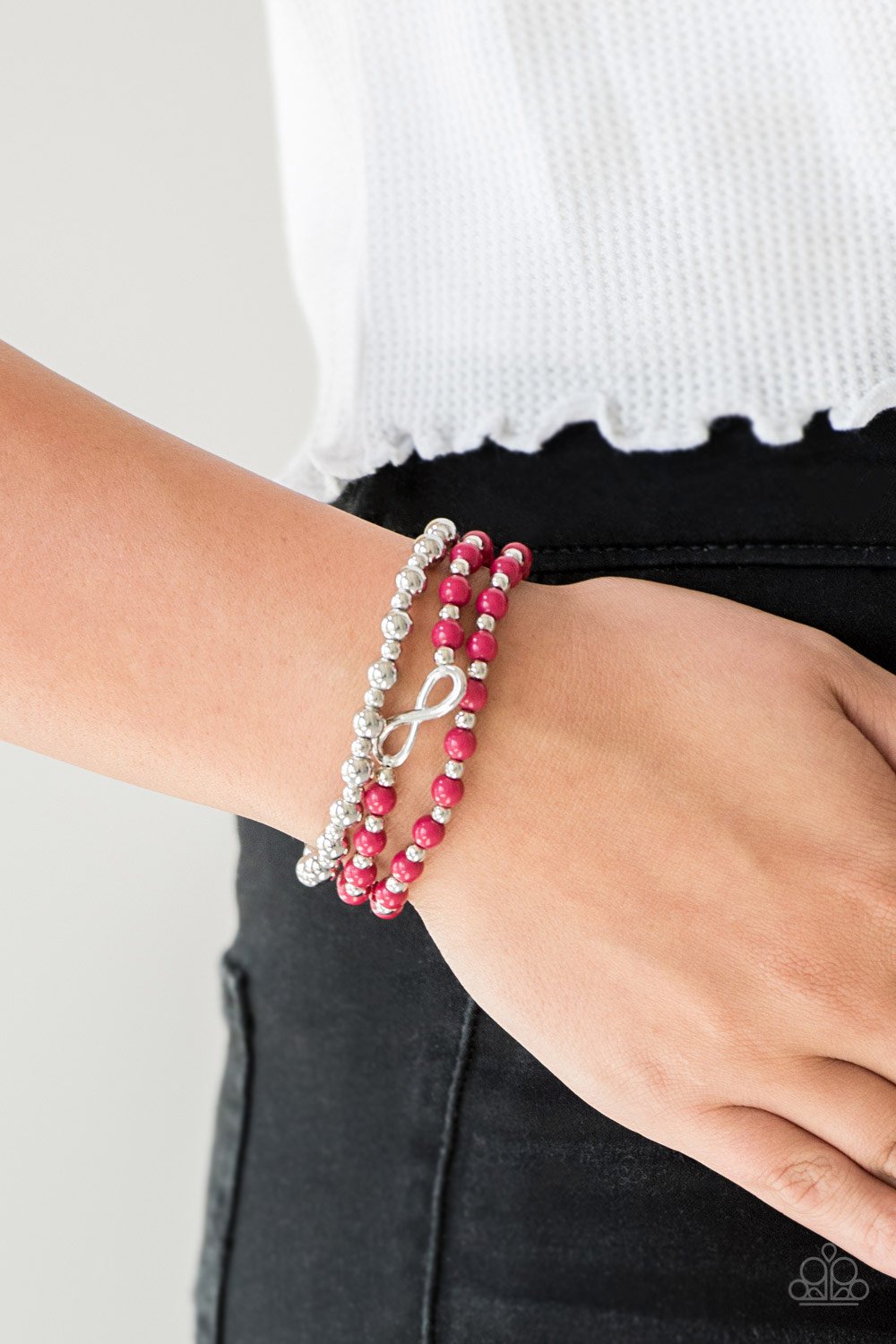 Immeasurably Infinite - pink - Paparazzi bracelet